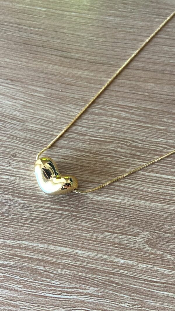 Pendente Cuore 3D color Oro - immagine 2