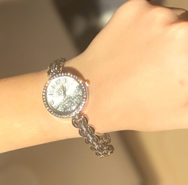 Orologio Bracciale Donna con Strass color Argento - immagine 2