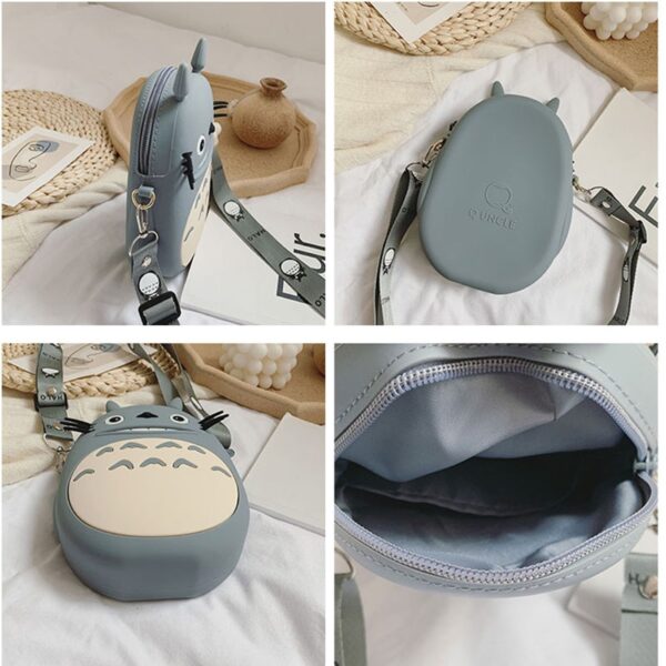 Cute Cartoon Totoro Shoulder Bags Luxury Handbags Women Bags Designer Girls Portable Purses And Handbags Chain Messenger Bag - immagine 2