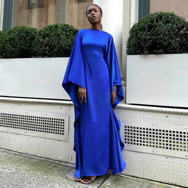 Abito Donna Lungo a Girocollo, Elegante e Sobrio adatto in Primavera/Estate - immagine 9