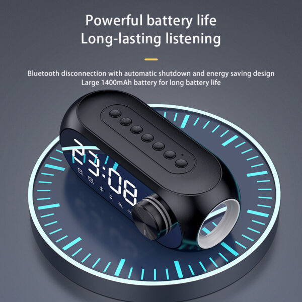 Wireless Bluetooth Speaker S8 Subwoofer RGB Student Network Red Clock Alarm Clock Bluetooth Audio Phone Computer Universal - immagine 2