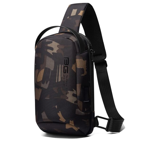 BANGE New Multifunction Crossbody Bag Shoulder Messenger Bags Male Waterproof Short Trip Chest Bag Pack for Men - immagine 10