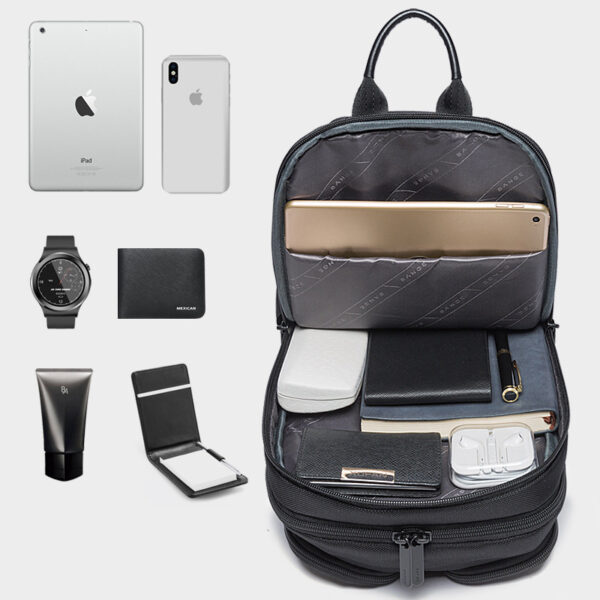 BANGE New Fashion Trend Leisure Outdoor Technology USB Cool Shoulder Bag Chest Bag for Men - immagine 2