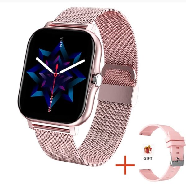 Women Smart watch Men 1.69" Color Screen Full touch Fitness Tracker Bluetooth Call Smart Clock Ladies Smart Watch Women - immagine 10
