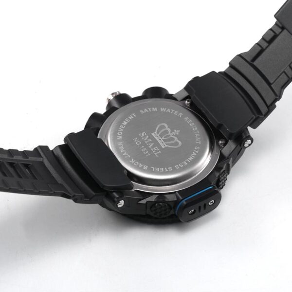 men sport watches SMAEL 1531 brand dual display watch men LED digital analog electronic quartz watches 30M waterproof male clock - immagine 4