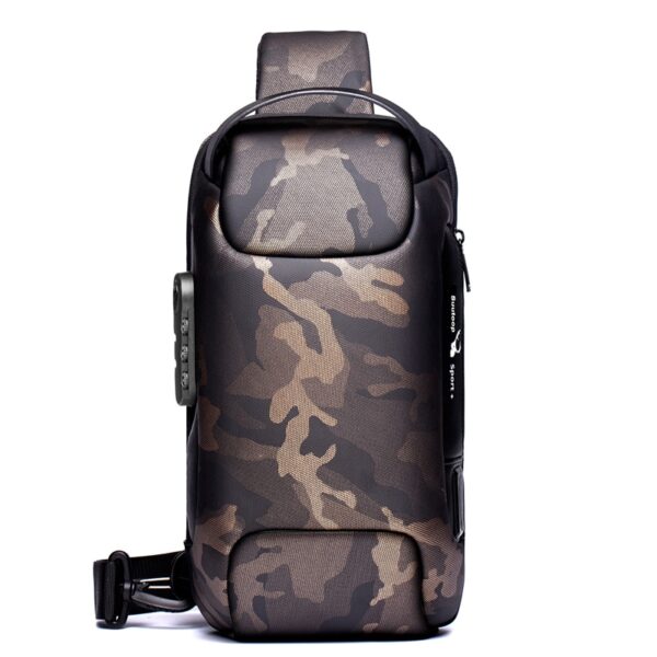 Men's Waterproof USB Oxford Crossbody Bag Anti-theft Shoulder Sling Bag Multifunction Short Travel Messenger Chest Pack For Male - immagine 9