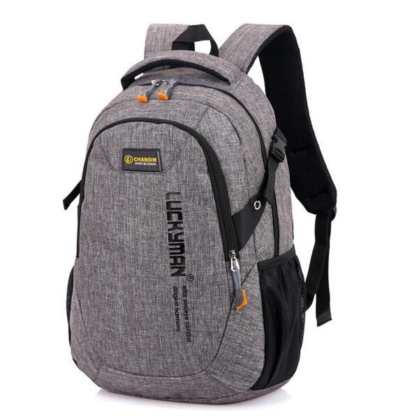 New Fashion Men's Backpack Bag Male Polyester Laptop Backpack Computer Bags high school student college students bag male - immagine 6