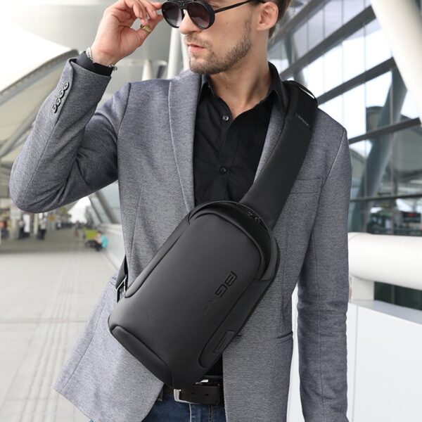 BANGE New Multifunction Crossbody Bag Shoulder Messenger Bags Male Waterproof Short Trip Chest Bag Pack for Men - immagine 6