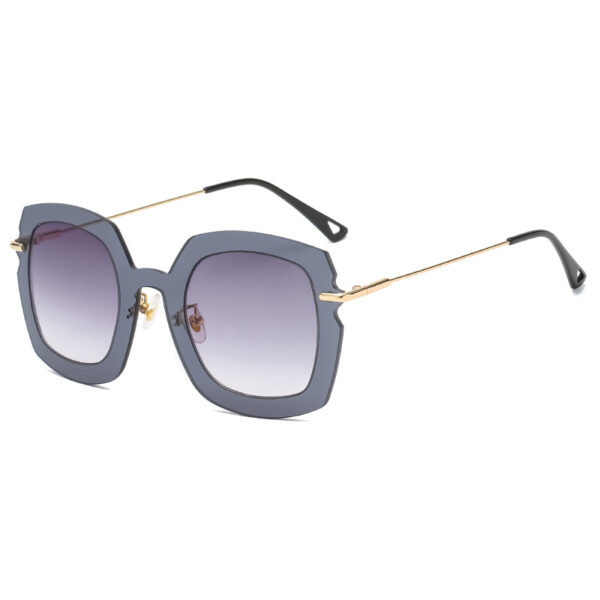 New Fashion European And American Large Frame Square Gradient Women Sunglasses Ins Style Sunglasses - immagine 4