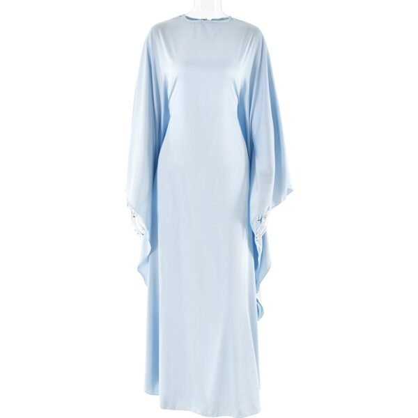 Abito Donna Lungo a Girocollo, Elegante e Sobrio adatto in Primavera/Estate - immagine 2
