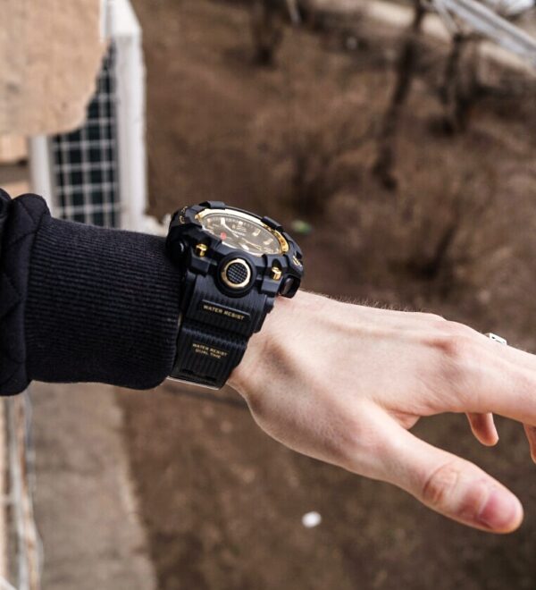 Men Military Watch 50m Waterproof Wristwatch LED Quartz Clock Sport Watch Male relogios masculino 1545 Sport Watch Men S Shock - immagine 5