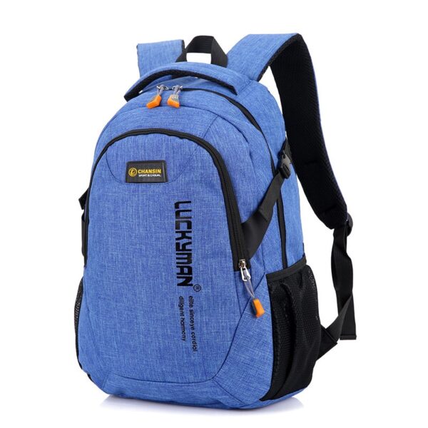 New Fashion Men's Backpack Bag Male Polyester Laptop Backpack Computer Bags high school student college students bag male - immagine 5