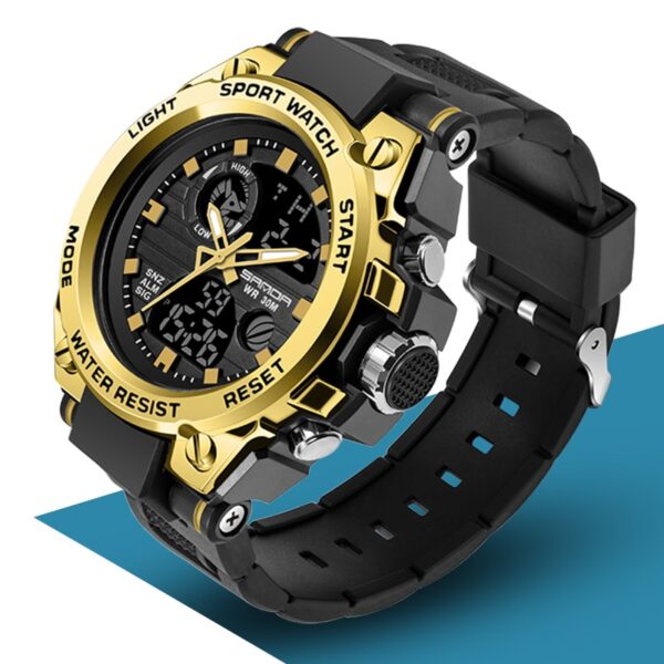 SANDA 739 Sports Men's Watches Top Brand Luxury Military Quartz Watch Men Waterproof S Shock Male Clock relogio masculino - immagine 3