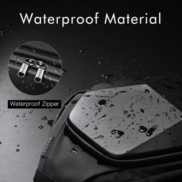 BANGE Shoulder Bag Men's Waterproof Chest Bag Trend Oblique Cross Bag Men's Polyhedral Waist Bag Business Hard Shell Small Bag - immagine 6