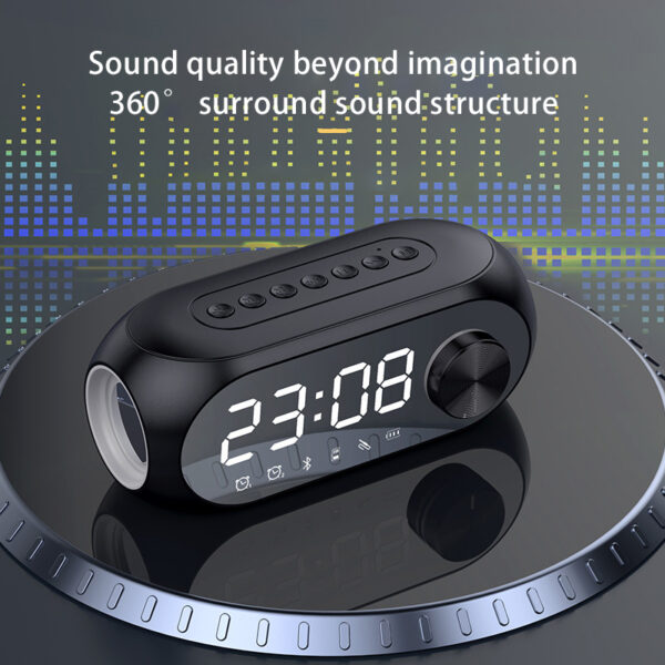 Wireless Bluetooth Speaker S8 Subwoofer RGB Student Network Red Clock Alarm Clock Bluetooth Audio Phone Computer Universal - immagine 3
