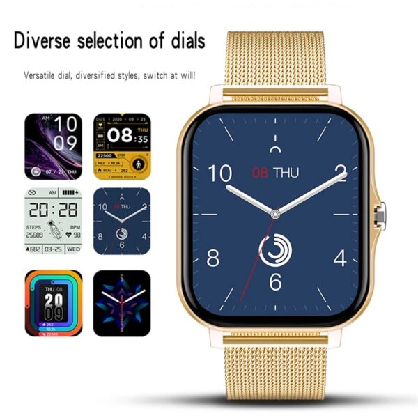 Women Smart watch Men 1.69" Color Screen Full touch Fitness Tracker Bluetooth Call Smart Clock Ladies Smart Watch Women - immagine 3