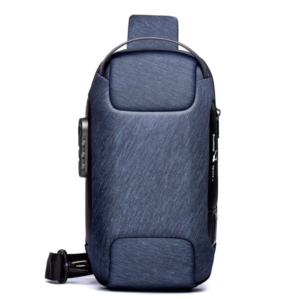 Men's Waterproof USB Oxford Crossbody Bag Anti-theft Shoulder Sling Bag Multifunction Short Travel Messenger Chest Pack For Male - immagine 8