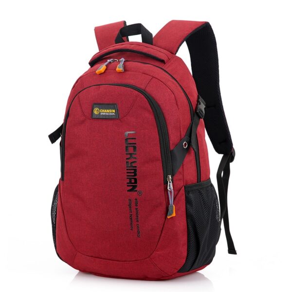 New Fashion Men's Backpack Bag Male Polyester Laptop Backpack Computer Bags high school student college students bag male - immagine 4