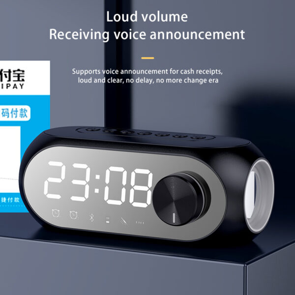 Wireless Bluetooth Speaker S8 Subwoofer RGB Student Network Red Clock Alarm Clock Bluetooth Audio Phone Computer Universal - immagine 4