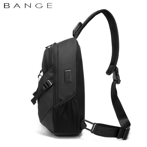 New Men's Summer Chest Bag Fashion Trend Atmospheric Business Messenger Bag All-Match USB Shoulder Bag - immagine 2