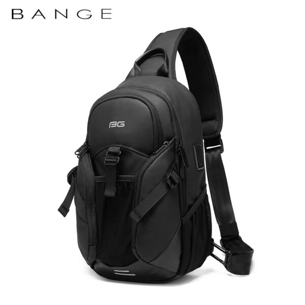 New Men's Summer Chest Bag Fashion Trend Atmospheric Business Messenger Bag All-Match USB Shoulder Bag - immagine 6
