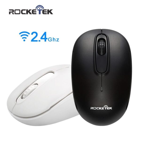 Rocketek USB Wireless Mouse 1600 DPI 3 buttons ergonomic design for 2.4G desktop computer accessories mouse gamer PC - immagine 2