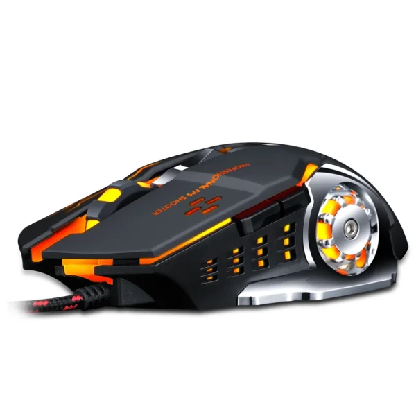 Pro Gamer Gaming Mouse 8D 3200DPI Adjustable Wired Optical LED Computer Mice USB Cable Silent Mouse for laptop PC - immagine 3