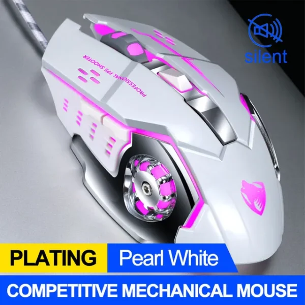 Pro Gamer Gaming Mouse 8D 3200DPI Adjustable Wired Optical LED Computer Mice USB Cable Silent Mouse for laptop PC - immagine 8