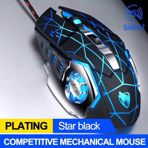 Pro Gamer Gaming Mouse 8D 3200DPI Adjustable Wired Optical LED Computer Mice USB Cable Silent Mouse for laptop PC - immagine 9