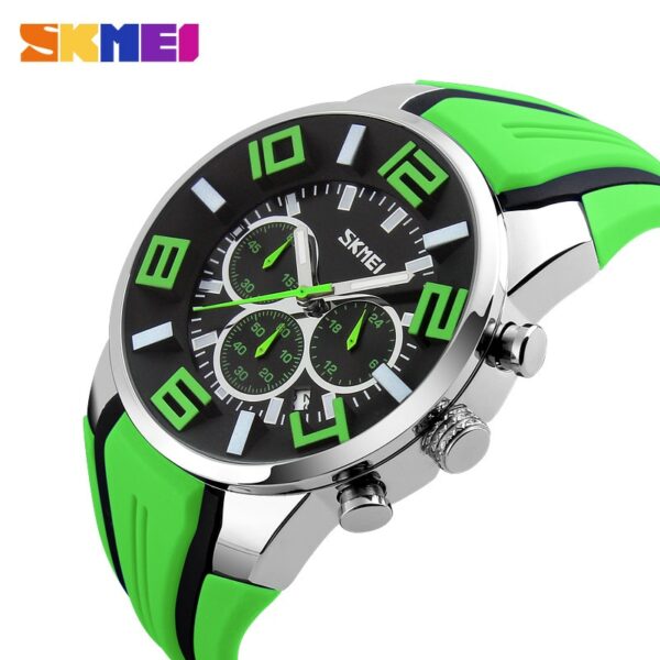SKMEI 9128 Watches Men Luxury Brand Chronograph Men Sports Watches Waterproof Male Clock Quartz Men's Watch reloj hombre - immagine 9