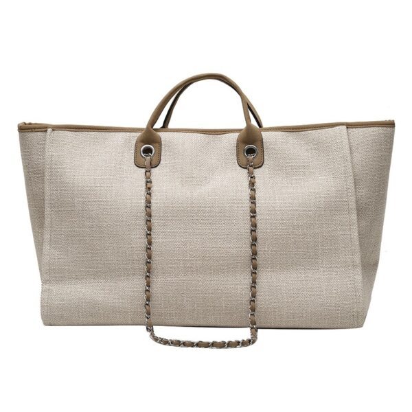 Wholesale New Bucket Bag Women Large Capacity Canvas Shoulder Chain Tote Bag - immagine 15