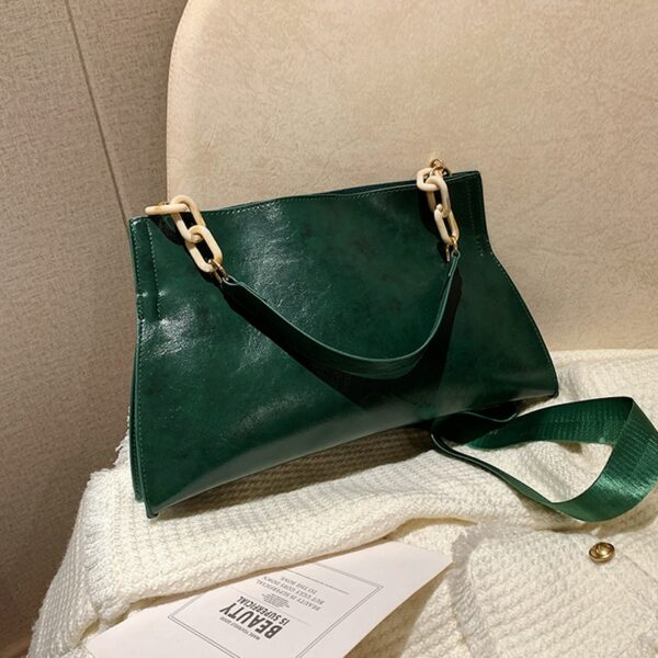 New Design Handbags Women Shoulder Bag Soft Synthetic Leather Crossbody Large Capacity Fashion Female Underarm Bags - immagine 2