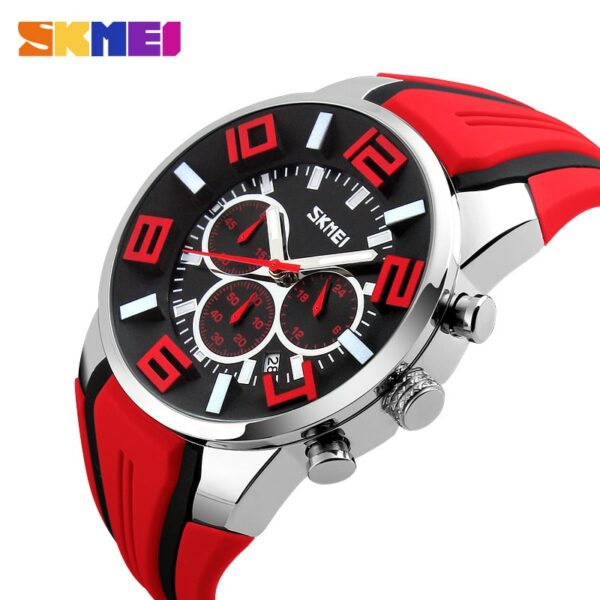 SKMEI 9128 Watches Men Luxury Brand Chronograph Men Sports Watches Waterproof Male Clock Quartz Men's Watch reloj hombre - immagine 7