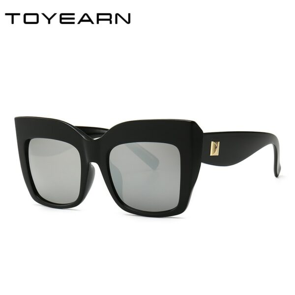 Luxury Brand Design Ladies Oversized Cat Eye Sunglasses Women Vintage Sun Glasses for Female Shades UV400 Eyewear - immagine 4