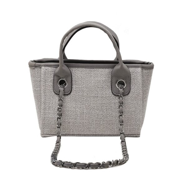 Wholesale New Bucket Bag Women Large Capacity Canvas Shoulder Chain Tote Bag - immagine 14