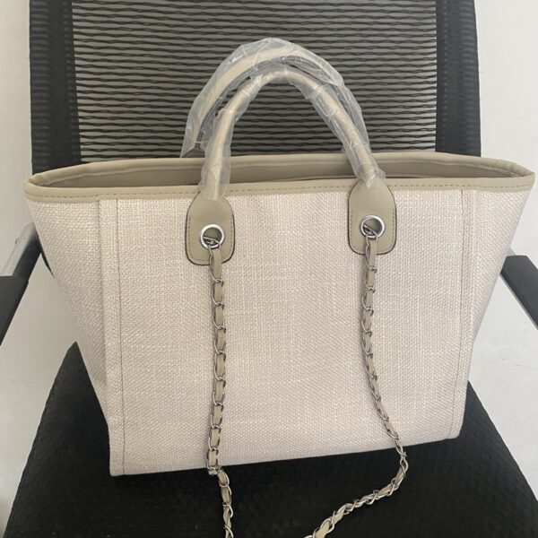 Wholesale New Bucket Bag Women Large Capacity Canvas Shoulder Chain Tote Bag - immagine 11