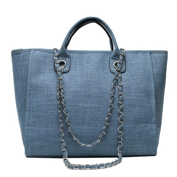 Wholesale New Bucket Bag Women Large Capacity Canvas Shoulder Chain Tote Bag - immagine 23