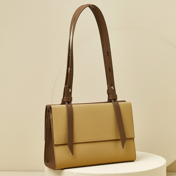 Genuine Leather Shoulder Bag Tote Bag Senior Sense Of Fashion Senior Versatile Niche Design Women's Bags Handbag - immagine 6