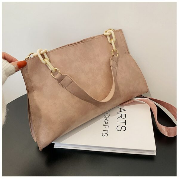 New Design Handbags Women Shoulder Bag Soft Synthetic Leather Crossbody Large Capacity Fashion Female Underarm Bags - immagine 10