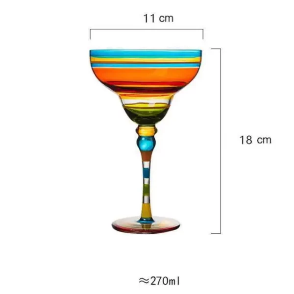 Colorful Wine Glasses Cups Cocktail Goblet Champagne Cup Glasses Bar Party Home DrinkWare Wedding Gifts Kitchen Accessories NEW - immagine 8
