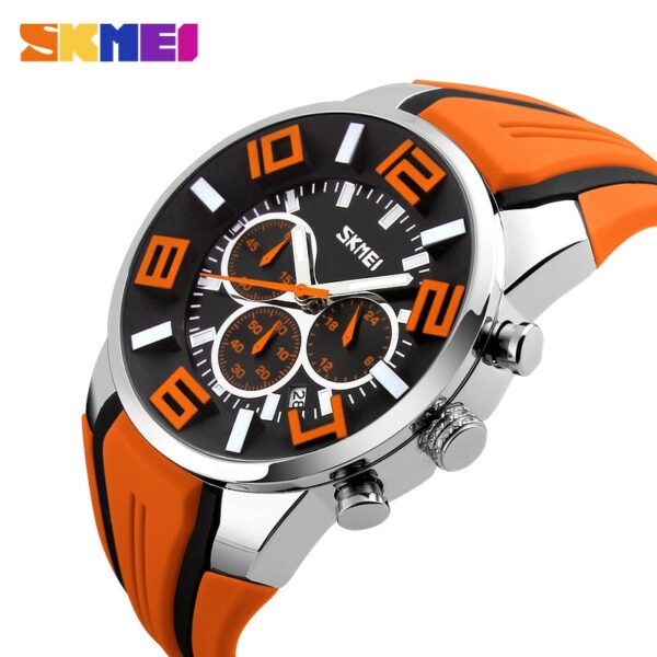 SKMEI 9128 Watches Men Luxury Brand Chronograph Men Sports Watches Waterproof Male Clock Quartz Men's Watch reloj hombre - immagine 11