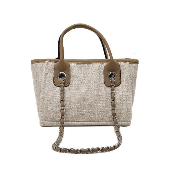 Wholesale New Bucket Bag Women Large Capacity Canvas Shoulder Chain Tote Bag - immagine 12