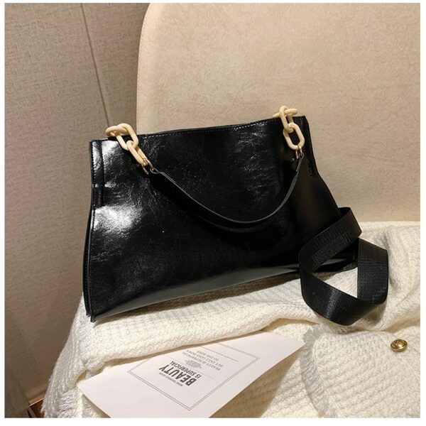 New Design Handbags Women Shoulder Bag Soft Synthetic Leather Crossbody Large Capacity Fashion Female Underarm Bags - immagine 7