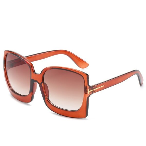 New Fashion Oversized Women Sunglasses Brand Designer Plastic Female Big Frame Gradient Sun Glasses UV400 - immagine 6
