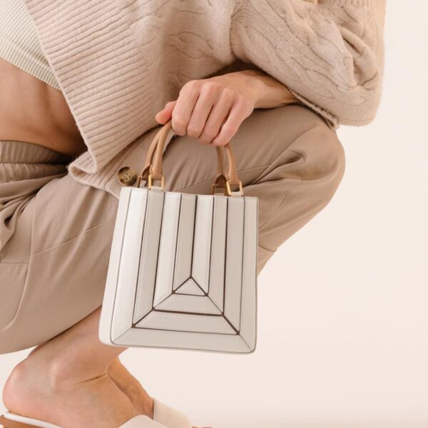 Spliced Rainbow Crossbody Bag Women's Fashion Versatile Fashion One Shoulder Handbag - immagine 2