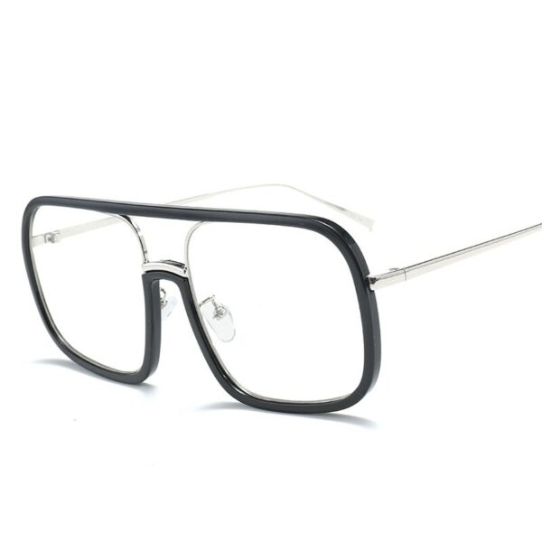 Square Big Frame Sunglasses Men Women Fashion Shades UV400 Vintage Glasses - immagine 6