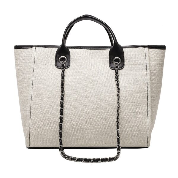 Wholesale New Bucket Bag Women Large Capacity Canvas Shoulder Chain Tote Bag - immagine 21