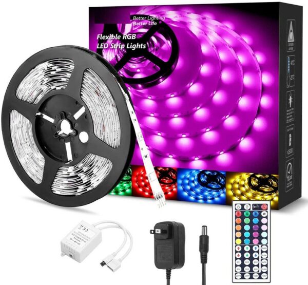 WIFI infrared Bluetooth LED Strip 5050 2835RGB Indoor And Outdoor Ambient Decorative Non-Waterproof Strip Light Set - immagine 8