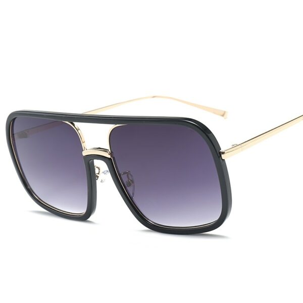 Square Big Frame Sunglasses Men Women Fashion Shades UV400 Vintage Glasses