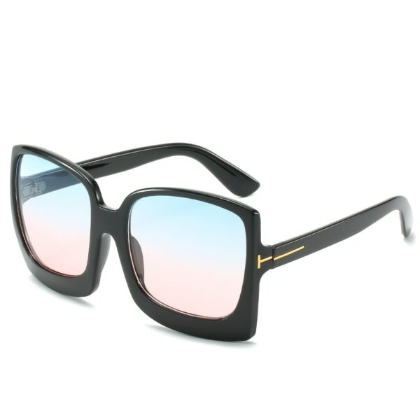 New Fashion Oversized Women Sunglasses Brand Designer Plastic Female Big Frame Gradient Sun Glasses UV400 - immagine 10